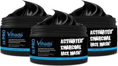 

VIHADO FMCG Activated Charcoal Purifying Black Peel Off Face Mask - 100 ml (Pack of 3)(100 ml)