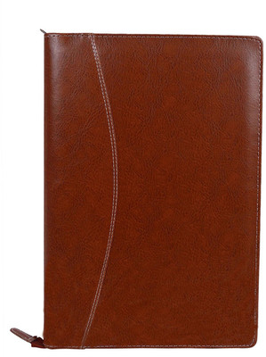 

ZesTale Premium leatherette Document folder(Set Of 1, Brown)