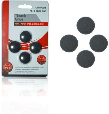 

FOX MICRO Thumb Grip Thumbstick for PS2, PS3, PS4, Xbox 360, Wii U Controller(2 PAIR/ 4 PCS) Gaming Accessory Kit(Black, For PS4, Xbox One, PS3, Wii)