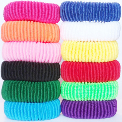 

SJ COLLECTION Hair Elastic Bands Multi color Pack of 12 For Girls & Womens Rubber Band(Multicolor)