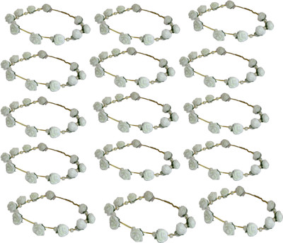 

HUMAN Combo of White Floral Tiara Head Band(White)
