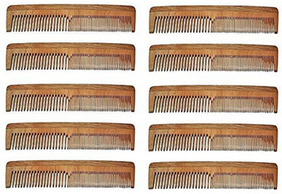

Raaya Neem Wood Comb, Combo Of 10 Combs, Model No.2