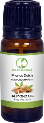 Ks Essentials Almond Carrier Oil Pure Natural Therapeutic Grade & Aromatherapy for Skin Care & Hair Growth Hair Oil(10 ml)