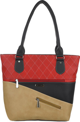 

Alliya Shoulder Bag(Red, Beige), Beige;red
