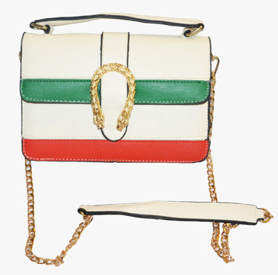 

NIRYAT INTERNATIONAL Sling Bag(White, Green, Red), Green;red;white