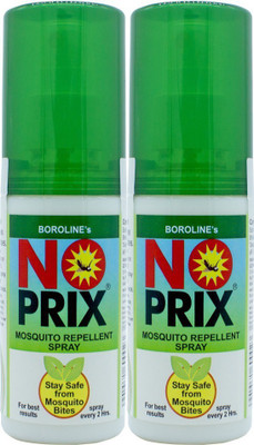 

BOROLINE'S NOPRIX your personal Mosquito Repellent Spray - combo pack of 2 x 100 ml(Pack of 2)