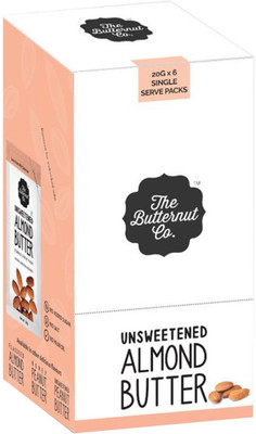 

The Butternut Co. Unsweetened Almond Butter - Sachet (Box of 6) 20 g(Pack of 6)