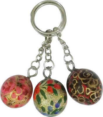 

CraftDarbar Paper Mache Beautiful Design-YBR3931 Key Chain