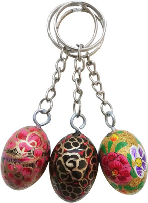 

CraftDarbar Paper Mache Beautiful Design-PBG3932 Key Chain