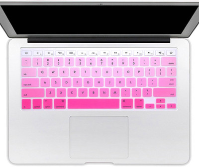 

fabzy Pink Gradient Silicone Keyboard Skin Cover Air 13.3/15.4 Apple Macbook Keyboard Skin(Pink)