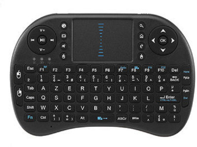 Punta I8 2.4G Wireless French Mini Keyboard Touchpad Air Mouse Wireless Laptop Keyboard(Black)