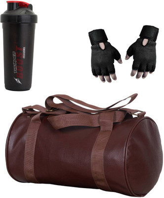 

Vellora High Quality Gym Bag And Gym Glove With Thunder Boost Shaker Wrist Support Combo Gym & Fitness Kit