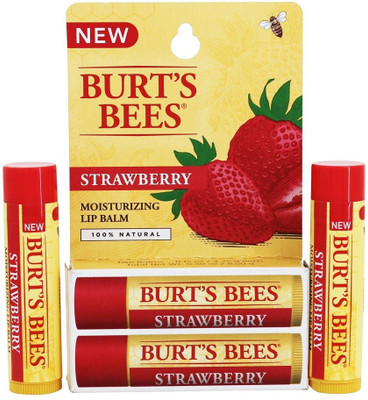 

Burt's Bees Moisturizing Lip Balm Pack Strawberry NA(Pack of: 2, 4 g)