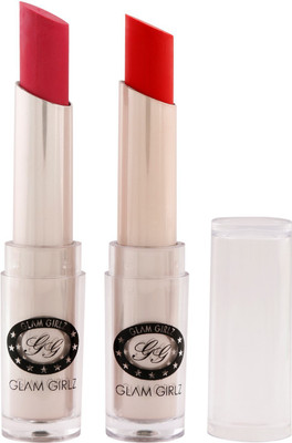 

Glam Girlz Matte Lipstick-Combo(31&03)(rose pink, blood red, 28 g)