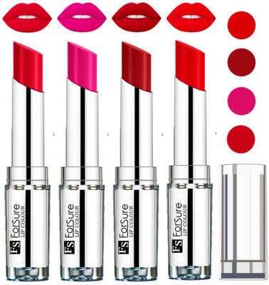 

Forsure Hot Red,Ruby Red,Rose Pink,Sweet Red VELVET MATTE LIPSTICK(Hot Red,Ruby Red,Rose Pink,Sweet Red, 16 g)