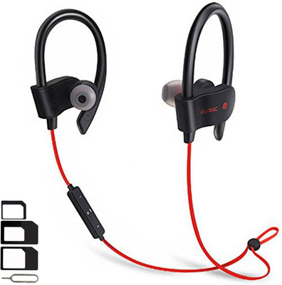 ShopsGeniune Headset Accessory Combo for Oppo Find X, OnePlus 6, Nokia 6.1, Nokia 7 Plus, Huawei P20 Lite, Samsung Galaxy S9 Plus, Moto G6, Samsung Galaxy A8 Plus 2018, Xiaomi Mi A1, Asus Zenfone 5Z, Vivo NEX, Huawei P20 Pro Wireless Bluetooth In-Ear Headphones Headset Hands-Free Earbuds Earphone Wi