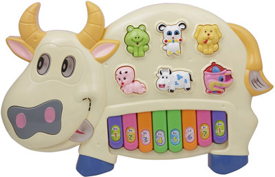 

Krireen Musical Cow Piano Toy(Yellow)