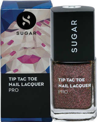 

Sugar Tip Tac Toe Nail Lacquer 050 Bridal Brown (Brown With Glimmering Colours)