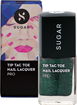 

Sugar Tip Tac Toe Nail Lacquer 073 Punch Pine (Emerald Green with shimmer)