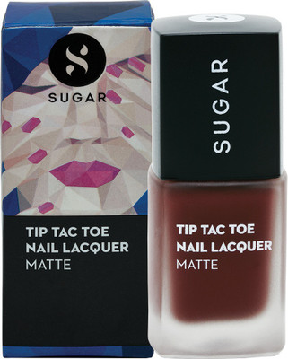 

Sugar Tip Tac Toe Nail Lacquer 048 Chestnut To The Chase (Berry Based Matte Brown)