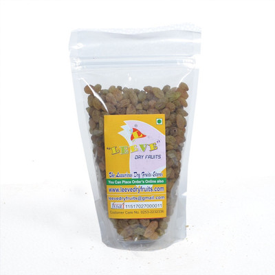 

Leeve Dry fruits Afghan Green Raisins Raisins(800 g, Pouch)