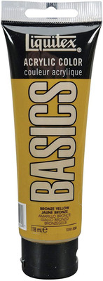 

liquitex BASICS Acrylic Paint 4-oz tube, Bronze Yellow(Set of 1, Bronze Yellow)