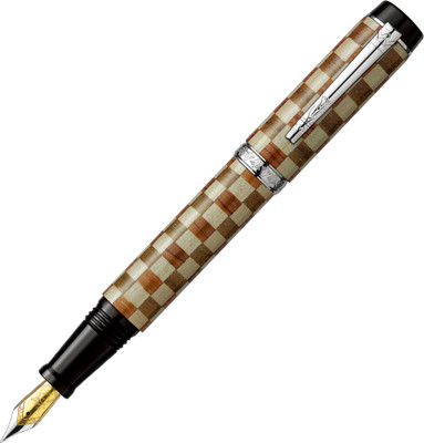 

Laban Laban Fountain Pen Checkered Flag - Maple & Black Walnut Strips Fountain Pen