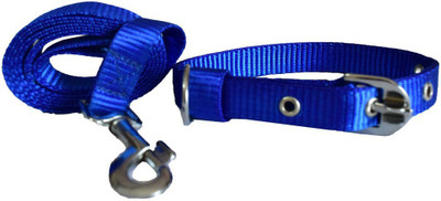 

Paw Zone Dog Collar & Leash(, Blue