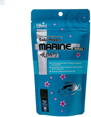 

Hikari Saki-Hikari Marine Herbivore (M) 90g (3.17oz) | A Superior Taste Readily Accepted By Most Marine Species 90 g Dry Fish Food