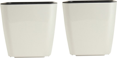 Divine Tree Self Watering Planter Pot for Indoor Flowering Plants | Flower Pots for Gardening Plant Container Set(Pack of 2, Plastic)