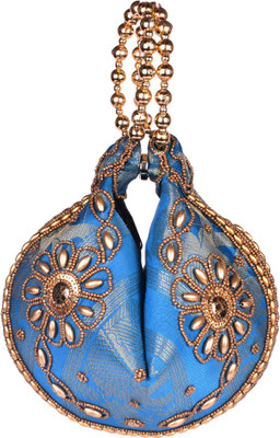 

Himalaya Handicraft wedding potli for women Potli(Blue)