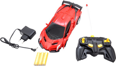 

Toyshine 1:14 Scale Remote Controlled One Button Car to Transformer to Car Converting Lamborgini Style Transformer and It is Rechargeable - Multicolor(Multicolor)