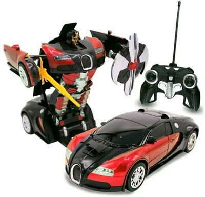 

ZHOMCOLLECTION REMOTE CONTROL TRANSFORMER ON BUTTON BAGATTI CAR Red(Red)