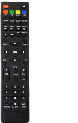 

LipiWorld LCD LED TV Universal Remote Control Compatible for Worldtech LED LCD Remote Controller(Black)