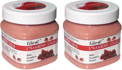 

Glow Right STRAWBERRY SCRUB 2 Pack of 500ml Scrub(1000 ml)