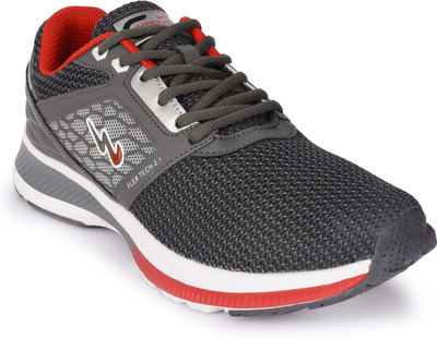 Campus WIND Running Shoes For Men(Grey, Red, Grey-red12