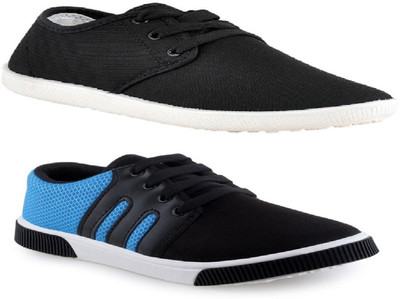 

RIFOF Combo Pack of 2Sneakers Shoes Sneakers For Men(Black, Blue, Multicolor