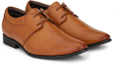

Scarpia H.Parkman Texture Patent Leather Lace Up For Men(Tan