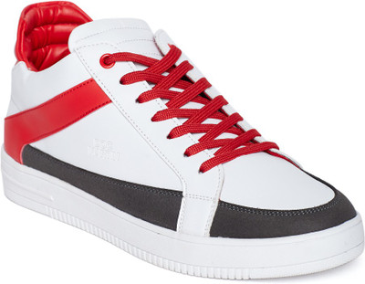 

DOC Martin White Velocity Sneakers For Men(White, Red