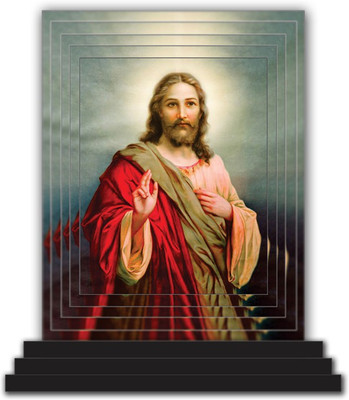 Vprint Decorative Showpiece  -  12 cm(Wood, Multicolor)