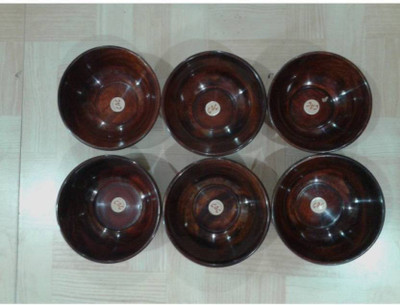 

Khan Handicrafts Wooden Bowl Set(Brown, Pack of 6)