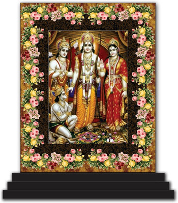 Vprint Hanuman Ji Car Dashboard idols Figurine Showpiece Decorative Showpiece  -  12 cm(Wood, Multicolor)