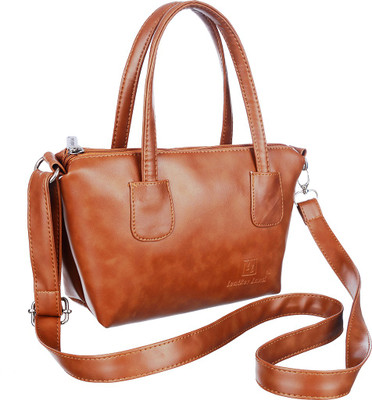 

Leather Land Women Casual Tan Leatherette Sling Bag