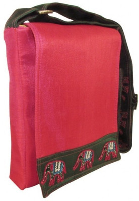 

Indha Craft Women Casual Pink Polyester Sling Bag