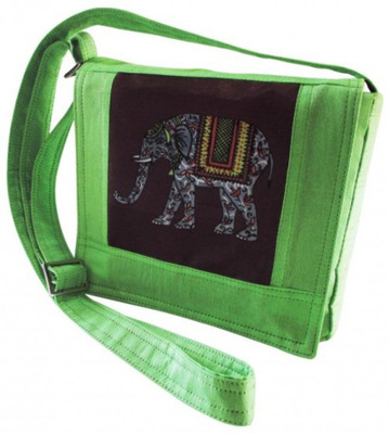 

Indha Craft Women Casual Green Polyester Sling Bag