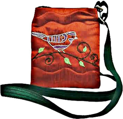 

Indha Craft Women Casual Orange Polyester Sling Bag