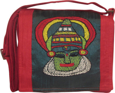 

Indha Craft Women Casual Maroon Polyester Sling Bag