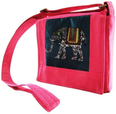 

Indha Craft Women Casual Pink Polyester Sling Bag