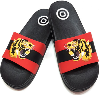 

Angel Fashion Angel Fashion Tiger-PY Slides, Red