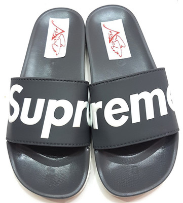 

Angel Fashion Angel Fashion Superme-Solid Slides, Grey